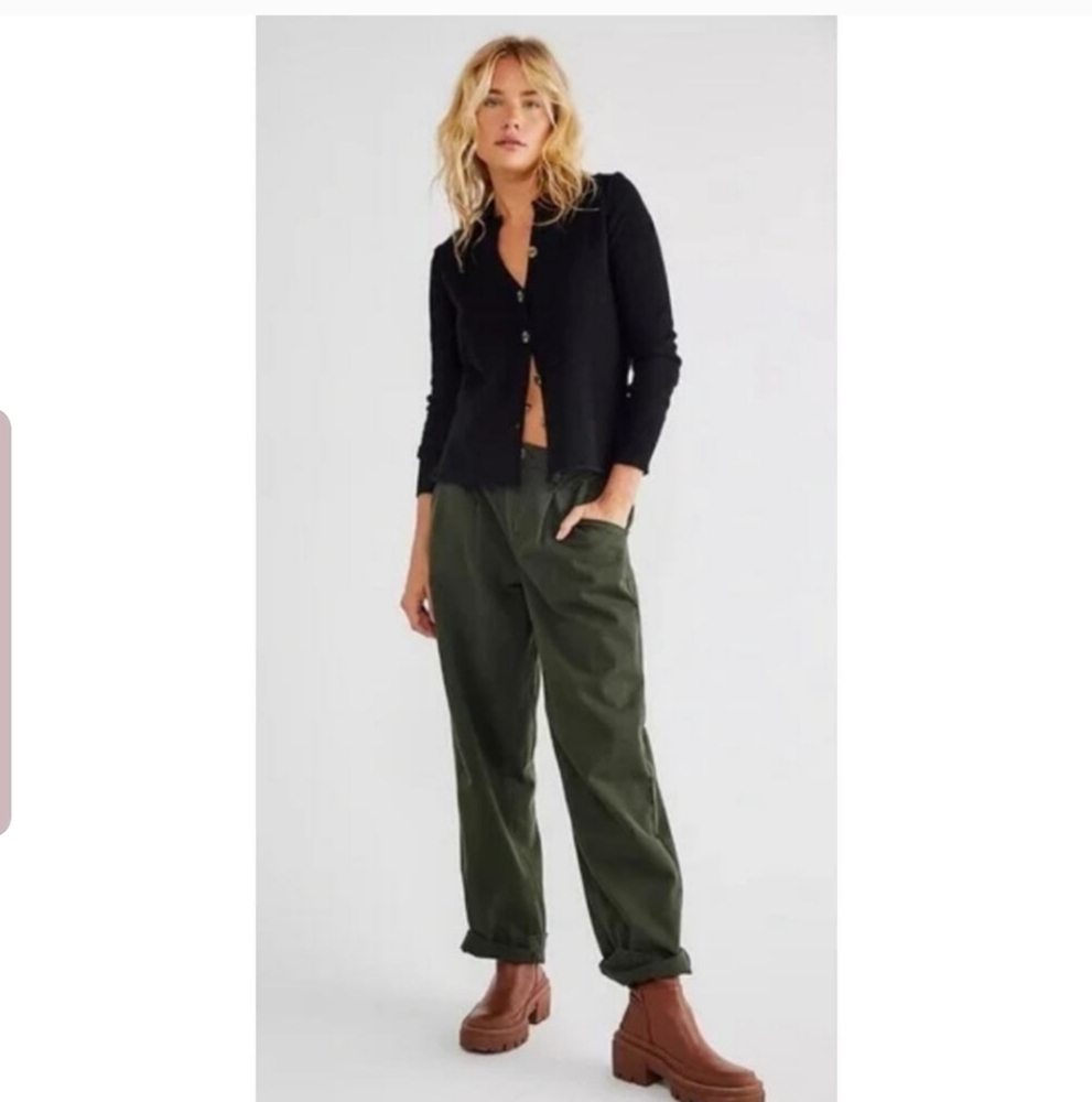free people cya later skater pants 2 green forest chino